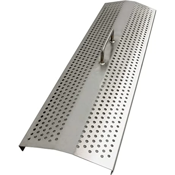 SCHMIDT security tools Mangal Grill 80x34cm Edelstahl 2mm Holzkohlegrill Schaschlik Standgrill Kohlegrill Brikett BBQ abnehmbare Füße, Silber – Bild 4