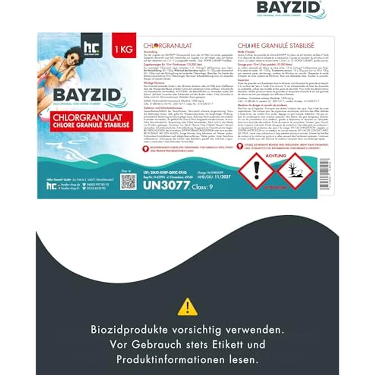 1 x 1 kg BAYZID Chlorgranulat für Pools – Bild 6
