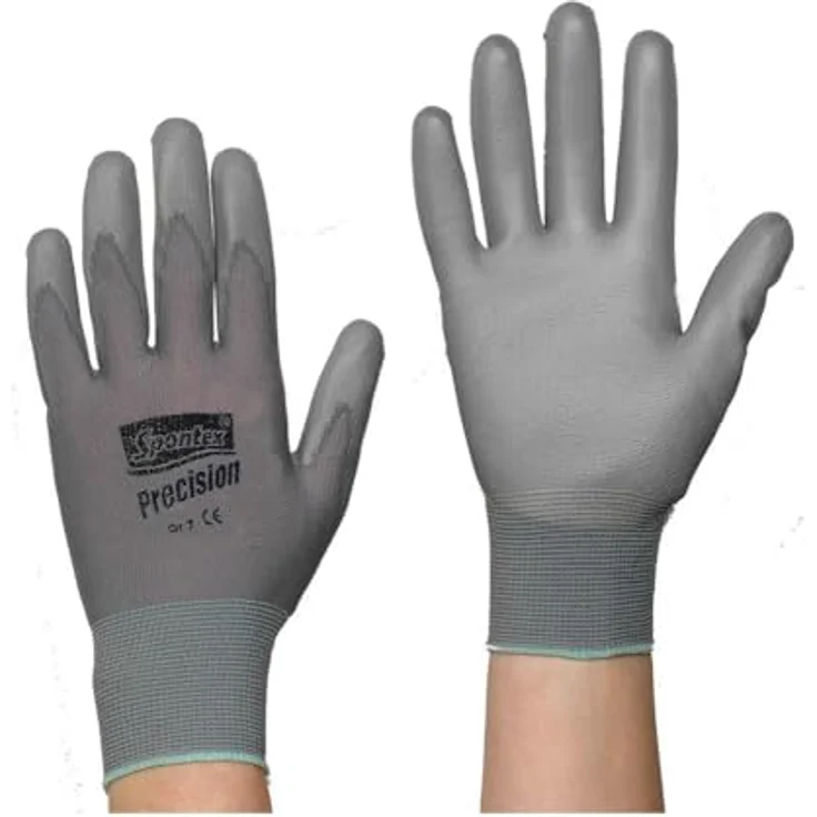 Spontex Precision Handschuhe, ideal für feine Arbeiten im Trockenbereich, mit PU-Beschichtung, hohes Tastempfinden, Größe M, 1 Paar – Bild 5