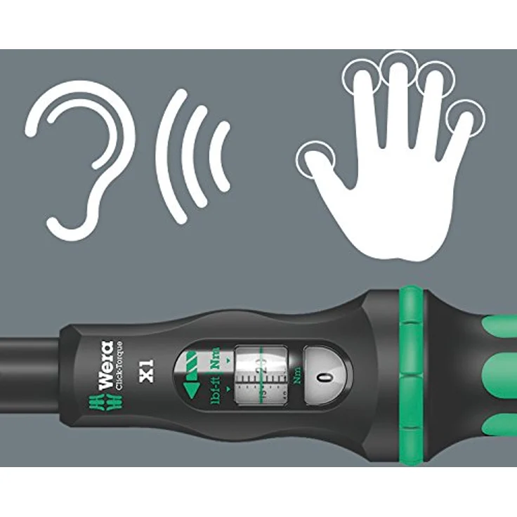 Wera '05075651001 Click-Torque X 1 Drehmomentschlüssel für Einsteckwerkzeuge, 9x12 x 2,5-25 Nm – Bild 4