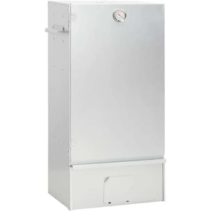 vidaXL Räucherofen, Räucherschrank aus verzinktem Stahl mit Kaltrauchgenerator und Thermometer, für Außen, vielseitiges Räucherzubehör