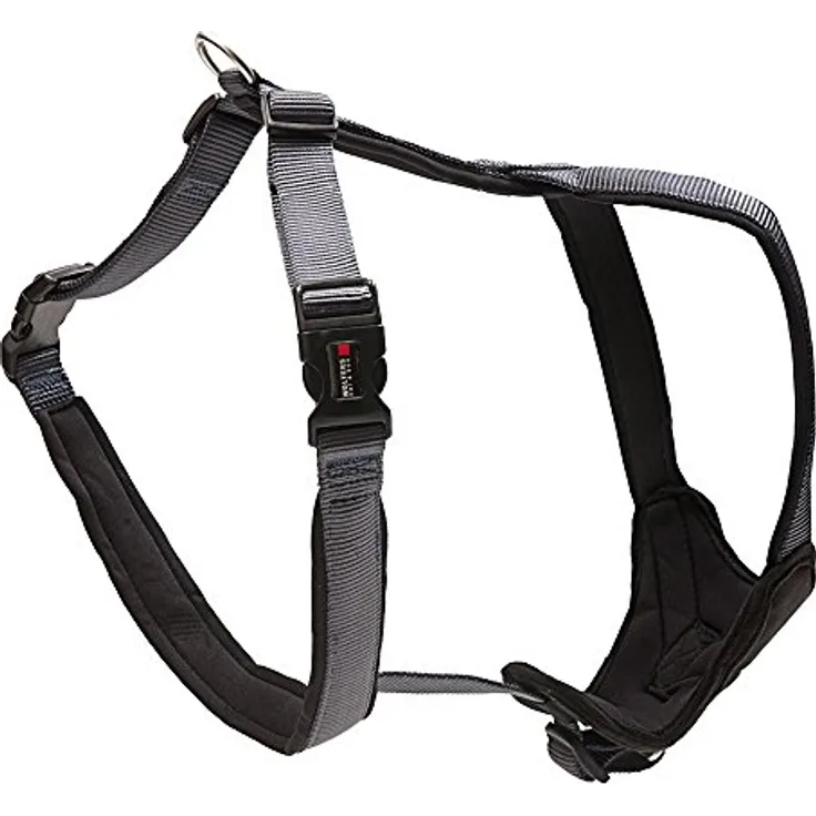 Wolters Cat&Dog Professional Comfort 62352 Hundegeschirr Gr.5, Neopren gepolstert, 70-85cm, 35mm, graphit/schwarz