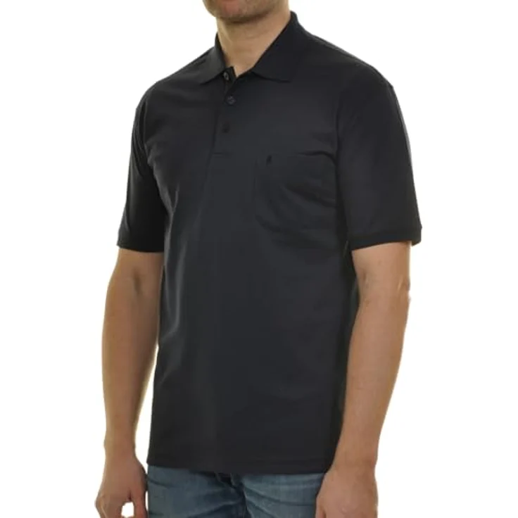 RAGMAN Poloshirt Herren Poloshirt - Oberteil, Softknit-Polo in einemfarbigen Design – Bild 3