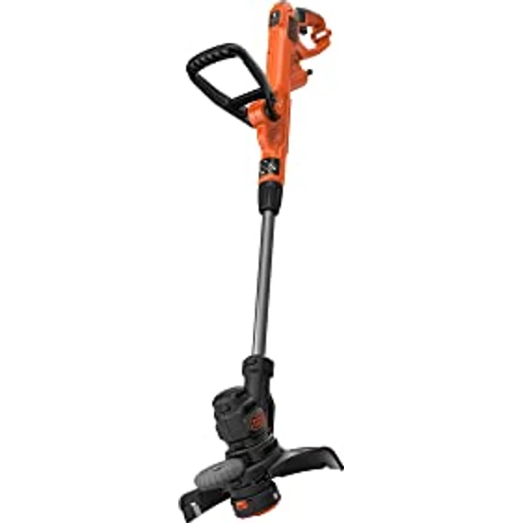Black+Decker BESTA525 Elektro-Rasentrimmer-Rasenkantenschneider (450W, 25 cm Schnittbreite, E-Drive, AFS automatische Fadenverlängerung, werkzeuglos umstellen von Trimmen auf Kantenschneiden) – Bild 2