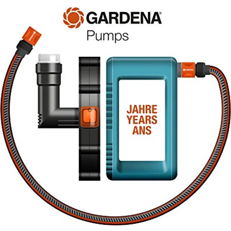 Gardena Premium Tiefbrunnenpumpe 6000-5 inox: Brunnenpumpe aus rostfreiem Edelstahl mit 6000l-h Fördermenge, inkl. integriertem Thermoschutzschalter (1492-20) Tiefbrunnenpumpe – Bild 3