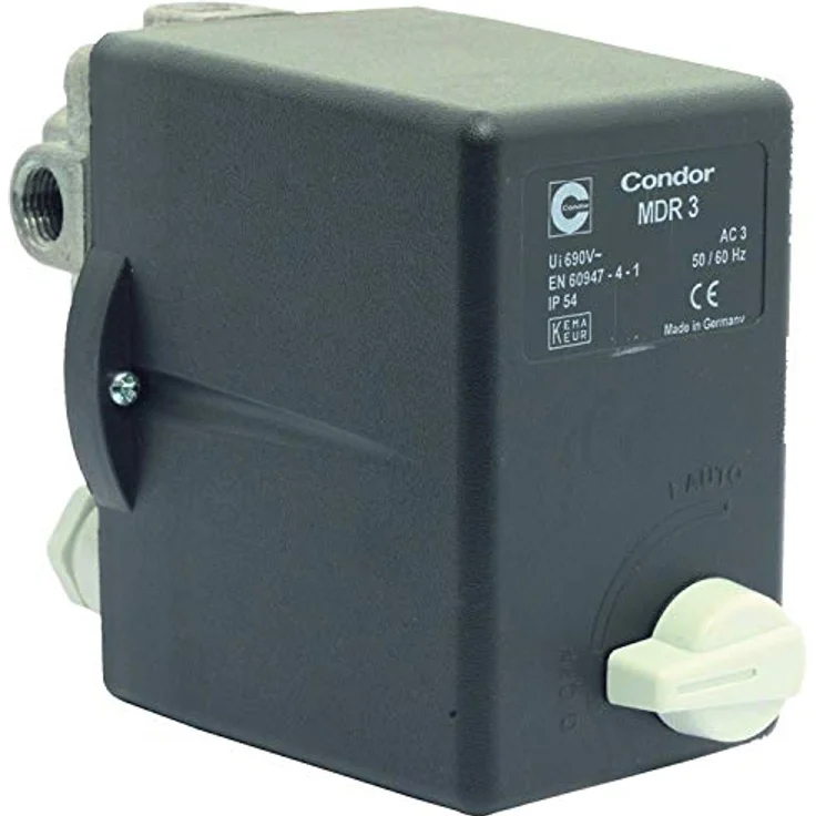 ELMAG Druckschalter CONDOR MDR 3 EA/11 bar, 400 Volt (6,3 - 10A) mit Druckentlastungsventil EV3 S, IP 54 – Bild 2