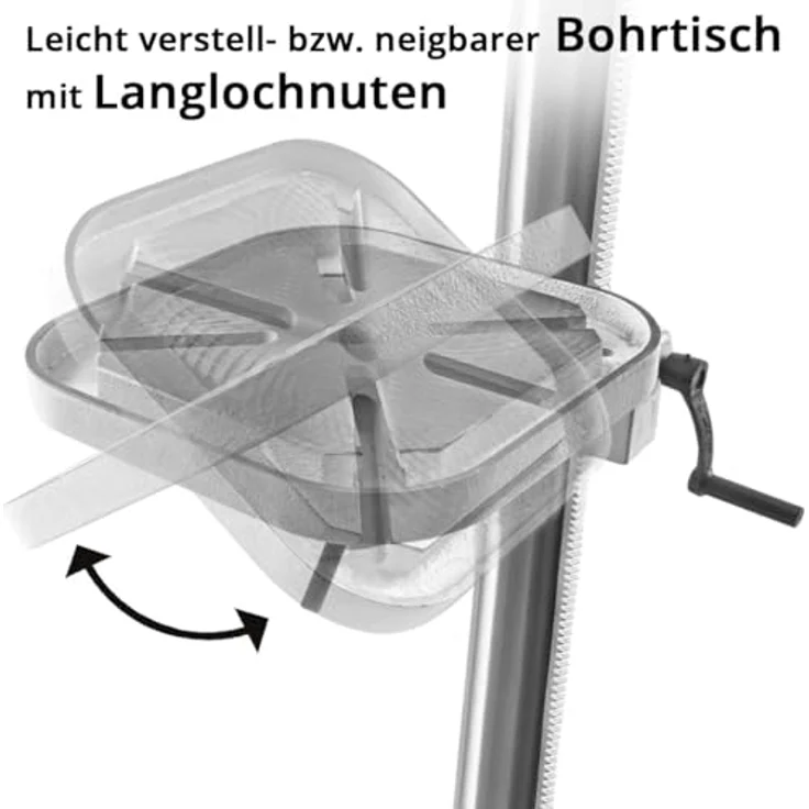 STAHLWERK BD-900 ST, Säulenbohrmaschine 900 W mit Bohrdurchmesser Ø 5-20 mm, 280-2.380 U/min, präzisem Höhenverstellbarem Bohrtisch und stabilem Metallfuß – Bild 5