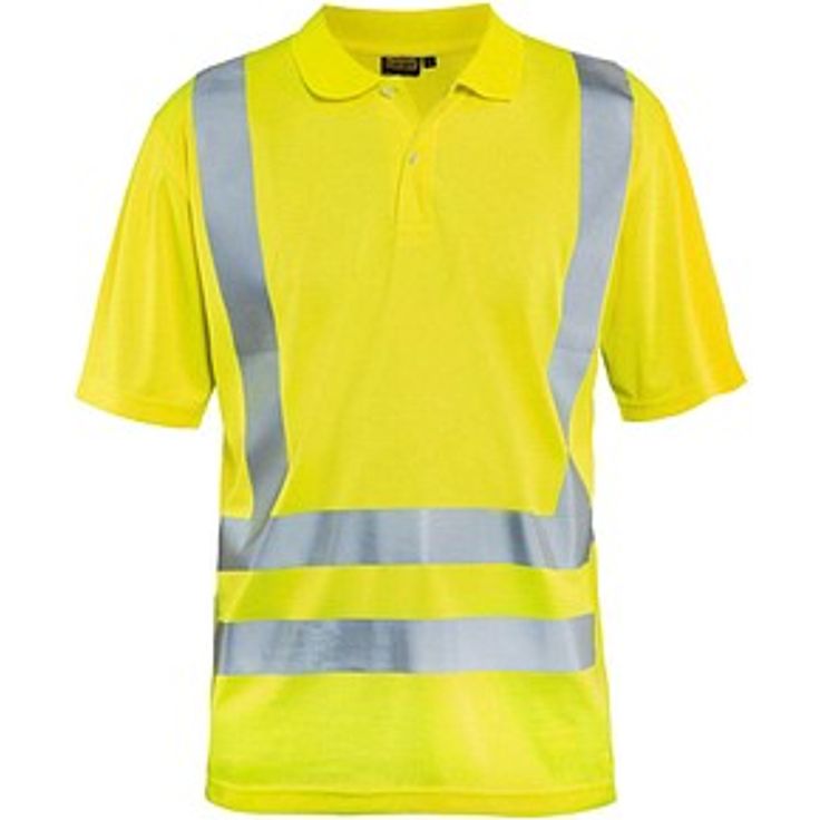 BLAKLÄDER® unisex Warnschutz Shirt 3391, gelb, Größe 4XL, UV-Schutz, kurzarm, DIN EN ISO 20471 Kl. 2
