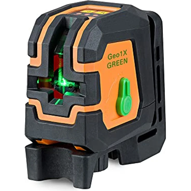 geo-FENNEL Kreuzlinienlaser Geo1X-GREEN, grüner Laserkreuz mit manuellem Neigungsmodus, robustem Gehäuse und Montageoptionen – Bild 2
