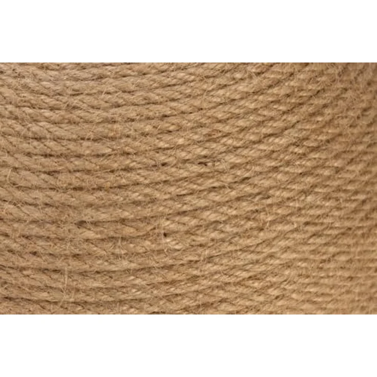 Designed By Lotte Kratzbrett Holz Kratz- und Spielball Mila braun, interaktives Spielzeug für Katzen mit Jute-Seil und Feder – Bild 3