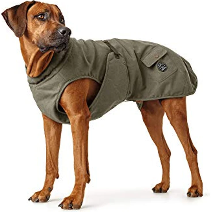 HUNTER UPPSALA TREND Hundemantel, Parker, mit Baumwolle, gefüttert, 30, khaki – Bild 5