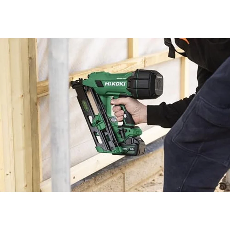 Hikoki 18-V-Nagler, Akku-Tacker für D-Kopf-Nägel mit 5.0Ah, werkzeuglose Tiefeneinstellung und wartungsfrei – Bild 2