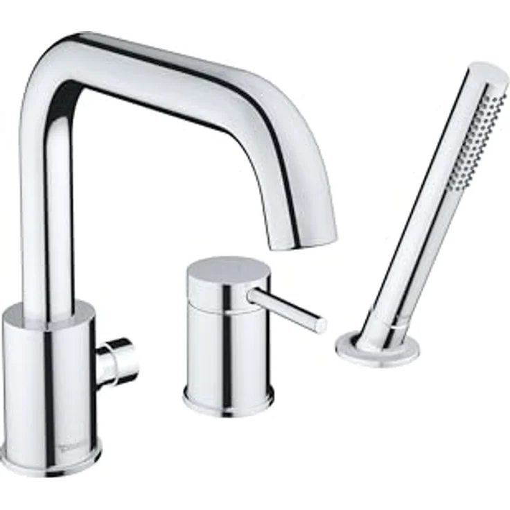 Duravit Circle 3-Loch Wannenarmatur, Ausladung 215 mm, Wannenrandmontage, verchromt, CE5260000010 – Bild 2