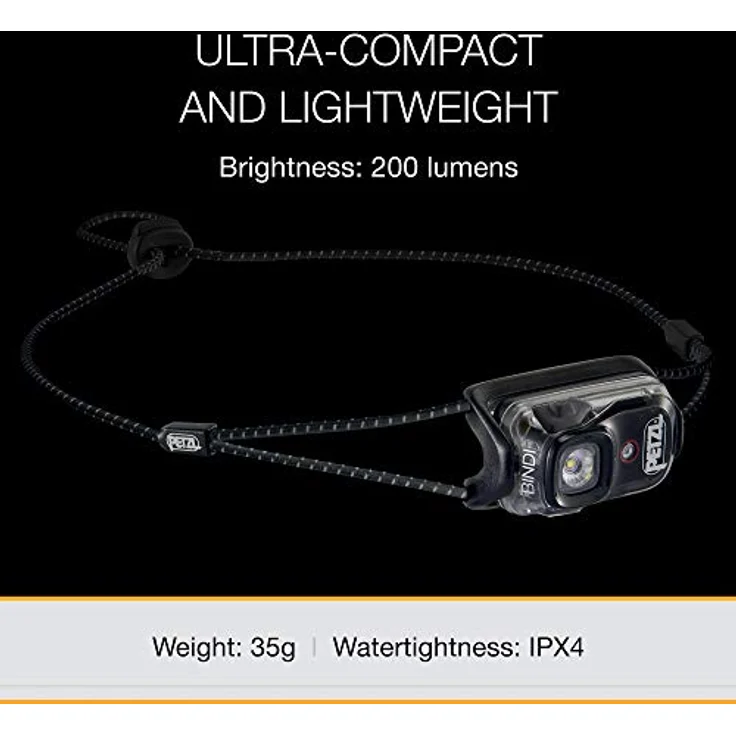 PETZL - Stirnlampe BINDI - Unisex, Schwarz, Einheitsgröße – Bild 3