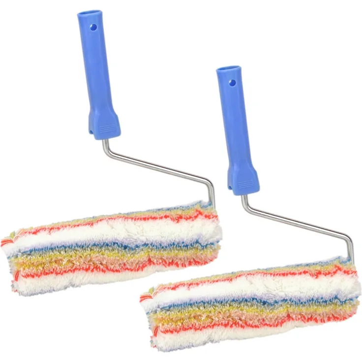 Work Plus Farbwalze 2er Set Premium Farbroller 230mm, geeignet für Wand- und Deckenfarben, mit Steckbügel