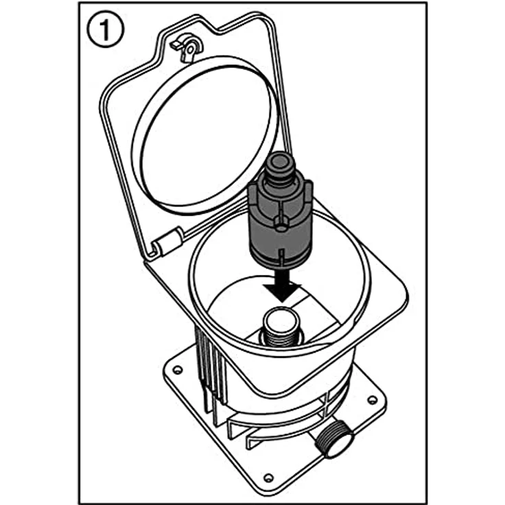 GARDENA Wasserstecker mit Stoppventil: Ersatzteil für GARDENA Wassersteckdose Art.-Nr. 2797, Wasseranschluss komplett mit Wasserstopp (5797-20) Bewässerungszubehör – Bild 3