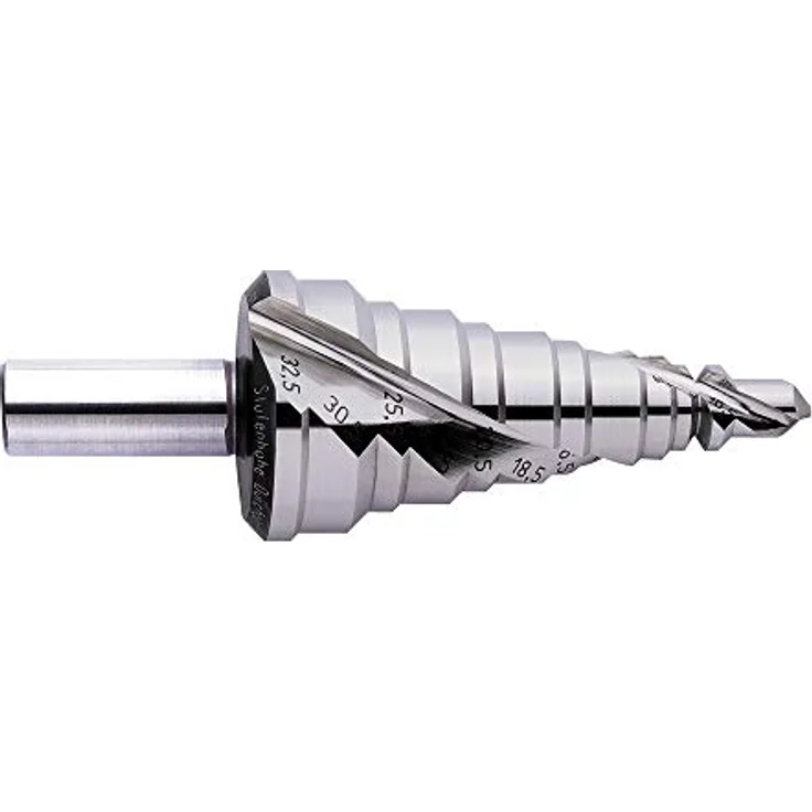 Exact 05310 HSS Stufenbohrer Mf12 - Mf32, Zylinderschaft für präzise Metallbohrarbeiten, Durchmesser 32,5 mm – Bild 1