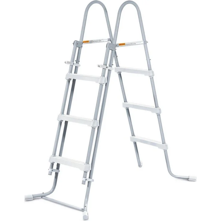 Waterman Pool-Sicherheitsleiter 2x4 Stufen, grau, belastbar bis 150 kg