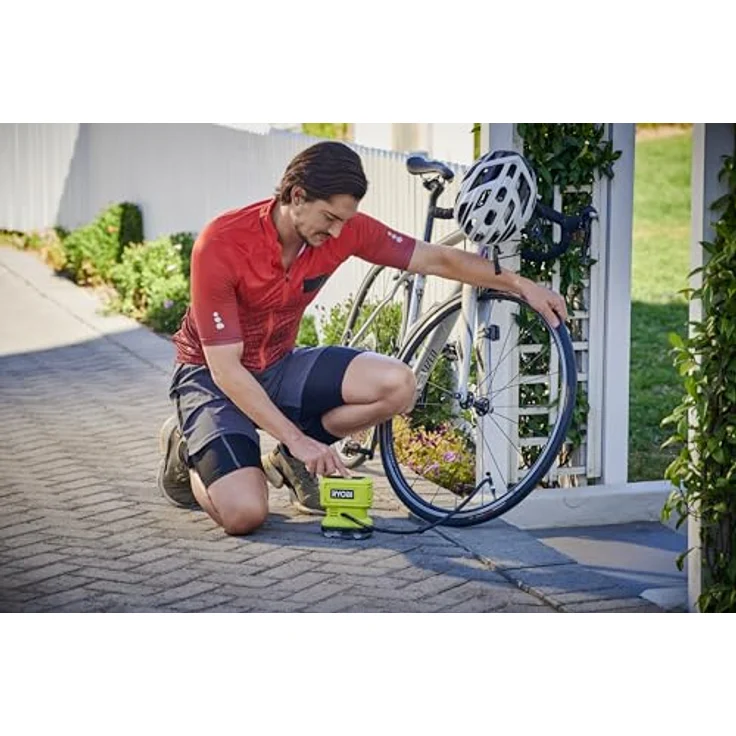RYOBI 18 V ONE+ Akku-Mini-Kompressor RPI18-0, max. Druck 11 bar, inkl. Zubehör für flexible Anwendung – Bild 8