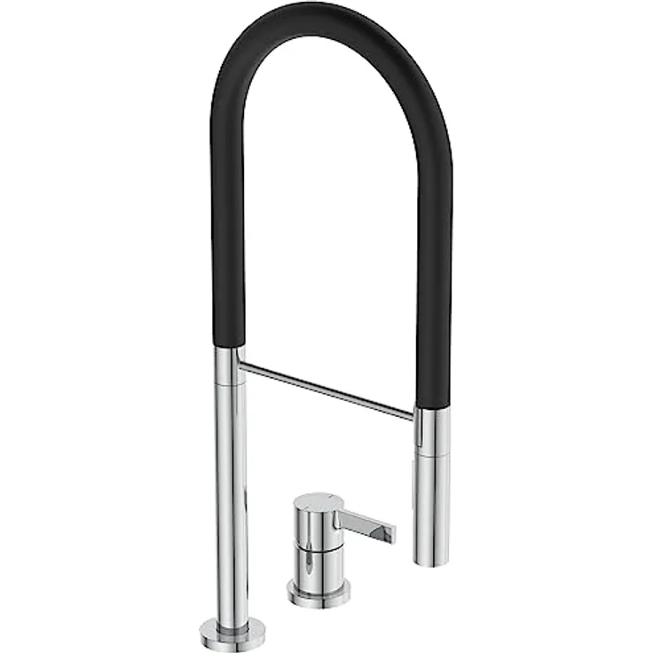 Ideal Standard BD425AA Gusto Küchenarmatur Semi-Professional mit 2-Funktionsbrause, Ausladung 225mm, Chrom