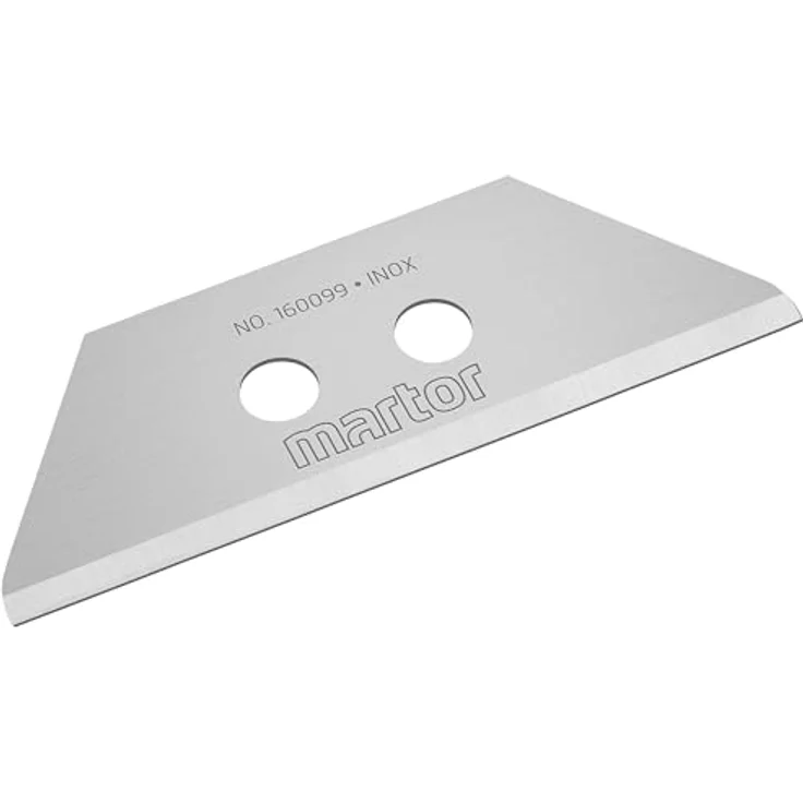 Martor Cuttermesser TRAPEZKLINGE NR. 160099, Ersatzklingen aus rostfreiem Stahl, Breitschliff, 10 Stück – Bild 2