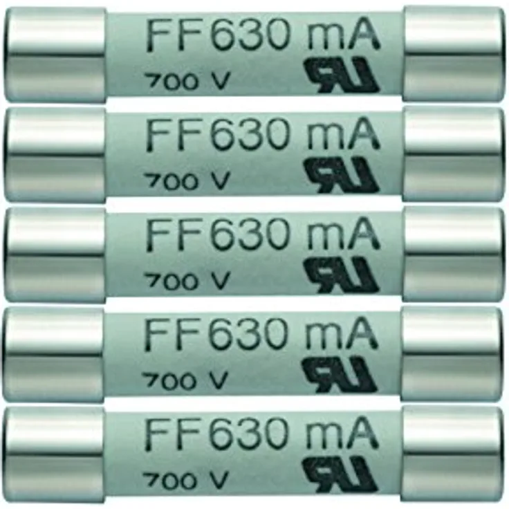 Testo 0590 0007 0590 0007 Sicherung Multimetersicherung 5er Set Ersatzsicherungen 630mA-600V 1St.