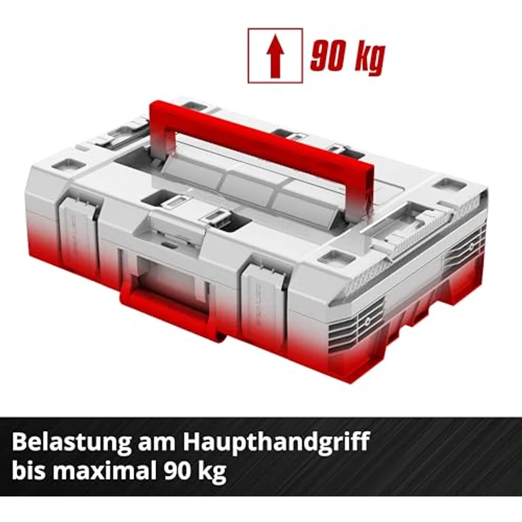 Einhell Werkzeugkoffer 'E-Case S-F Sealed', staub- und strahlwassergeschützt nach IP65, mit Schaumstoffeinlagen, 44,5 x 13,2 x 32,9 cm – Bild 5