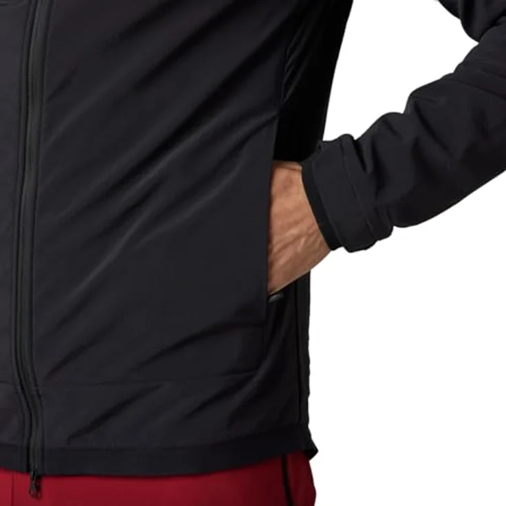 Fox Defend Fire Alpha Blk, Herren Velojacke aus robustem Polyester mit gebürstetem Fleece-Innenfutter, Schwarz, M – Bild 3