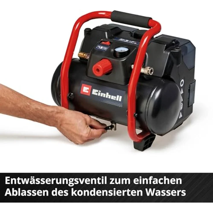 Einhell, Kompressor, Einh Akku-Kompressor TE-AC 36/150 Li OF-Solo (8 Bar, 6 l) in Blau – Bild 9