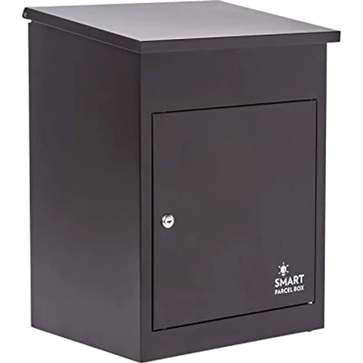 Smart Parcel Box 44x35x58 schwarz, Paketbriefkasten zur Wandmontage, für Zuhause & Unternehmen, wetterfest & rostfrei – Bild 2