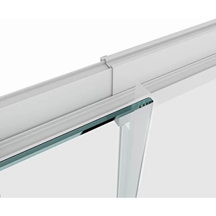 Marwell Duschkabine Flexi 77-90x77-90-190 cm Eckdusche mit hochwertigen verstellbaren Alumuniumprofilen in weiß matt Duschabtrennung mit aushängbaren Schiebetüren zur Reinigung – Bild 4