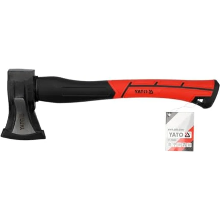 TRIZERATOP Spaltaxt, Handbeil 1000g aus gehärtetem C45-Stahl, mit glasfaserverstärktem Kunststoffgriff, ideal für Holzspaltung bis 18 cm – Bild 4