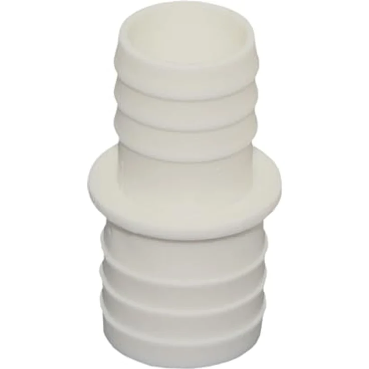 HAF 4x Schlauchverbinder 32mm x 38mm | Schlauchtülle x Schlauchtülle | Inkl. 8 Edelstahl-Schellen | UV-beständig für Pool- und Teichbau, Weiß – Bild 3