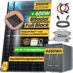 EPP.Solar All in one 200W Balkonkraftwerk mit Speicher Komplettset 4,48 kWh Marstek B2500-D, DEYE 1600W WIFI Wechselrichter, Montagepaket Ziegeldach