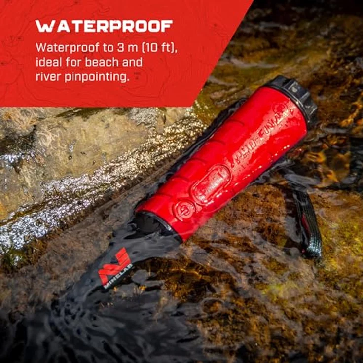Minelab Pro Find 40 Pinpointer, 3 m wasserdicht mit LED Taschenlampe, Verlustalarm und fünf Empfindlichkeitsstufen – Bild 5