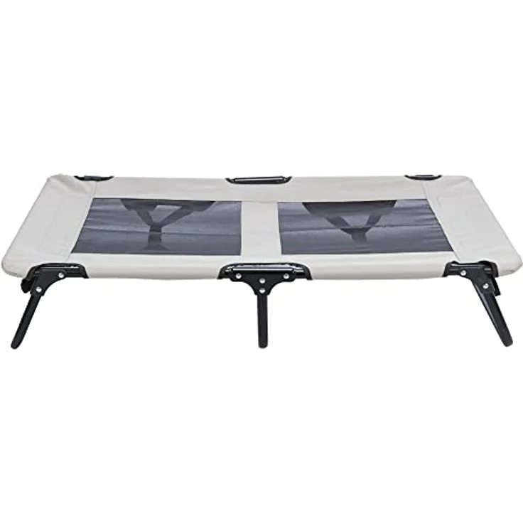 TRIXIE Hundeliege, Hundebett, Zusammenklappbar, 99 × 19 × 60 cm, Grau/Schwarz - 28212 – Bild 1