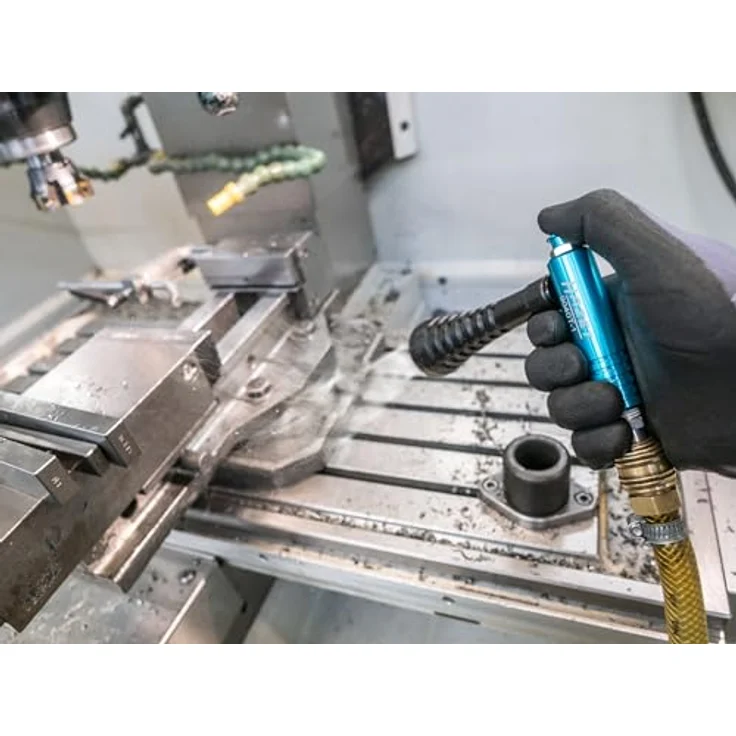 Hazet Turbo Ausblaspistole 9040T-1, Druckluftwerkzeug mit Verwirbelungsdüse für effektive Reinigung, 80 l/min Luftbedarf – Bild 5