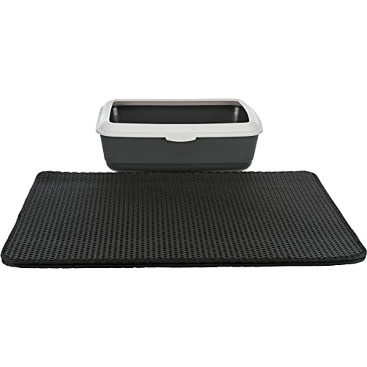 TRIXIE 37110 Junior Kuschel-Set Decke/Bär, Plüsch, 75 × 50 cm, grau/Mint – Bild 2