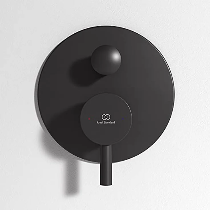 Ideal Standard Ceraline UP-Badewannenarmatur, Schwarz Matt, Rund, mit Click-Kartusche und Heißwassertemperaturbegrenzer – Bild 4