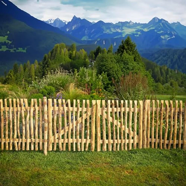 BooGardi Gartentor Staketentor Bausatz, (Höhe 50cm x Breite 80cm Lattenabstand 3-5cm · 168 Größen), Gartentür Holztor Staketenzaun Zauntor Gartenzaun – Bild 3