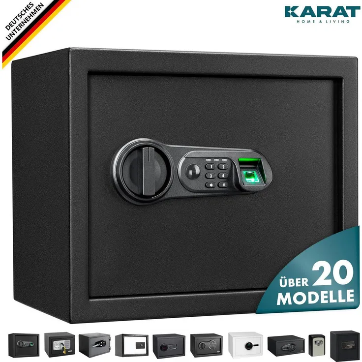 Karat Tresor, 34.20 l Sicherheits-Tresor mit stilvollem Design