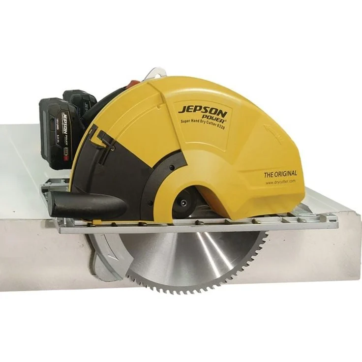 Jepson Power Dry Cutter 8320E, Akku-Metallhandkreissäge mit 2x18V 5,5Ah, 120mm Schnitttiefe, magnesiumleicht, optimal für Dry Cutting