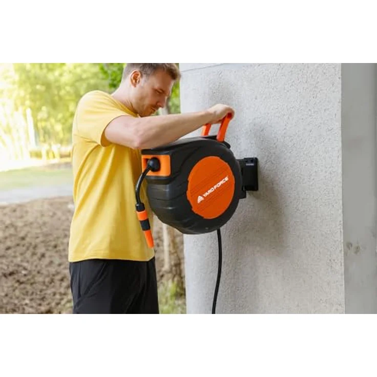 Yardforce Schlauchaufroller HW HR20A, mit automatischem Schlauchrückzug und robustem Kunststoffgehäuse – Bild 6