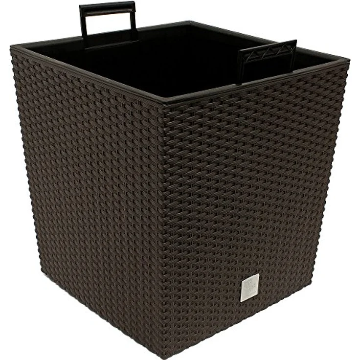 Maceta Rato 32 litros con cubilete para plantar en color chocolate 33 x 33 x 33 cm. – Bild 3