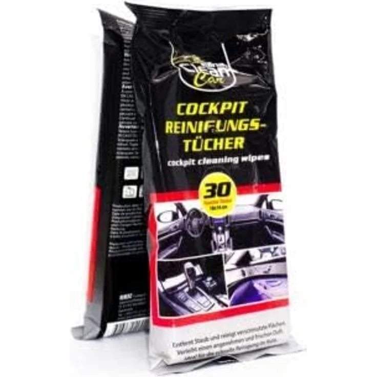 Jean Products Auto Cockpit Feuchttücher - Reinigungstücher Clean Car 30 Stück Cockpit-Reiniger – Bild 2