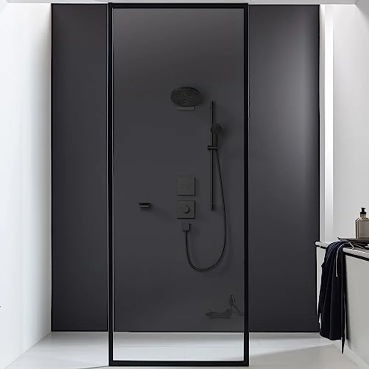 hansgrohe Regenduschkopf Pulsify S 260 EcoSmart, 26cm, 2 Strahlarten wassersparend, Graphitgrau – Bild 2