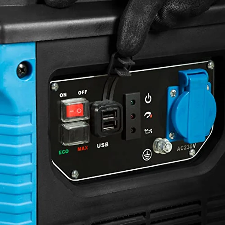 EBERTH GG1-IS1000, 1000 Watt Inverter Stromerzeuger mit 1x 230V Anschluss und 2x USB, leise und kompakt – Bild 3