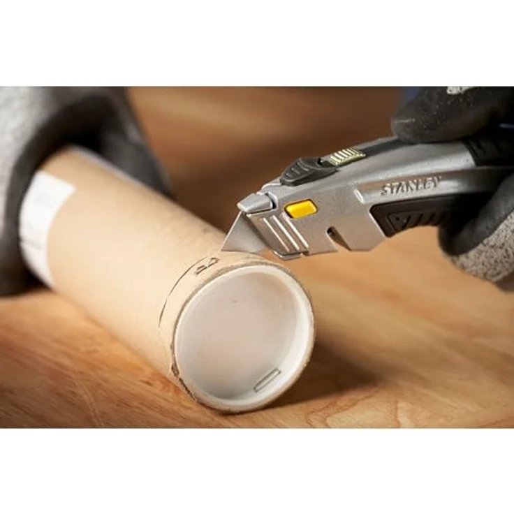 Stanley Schnellwechsel Profimesser (einziehbare Klinge, in 5 Positionen fixierbar, werkzeugloser Klingenwechsel) 0-10-788 – Bild 6