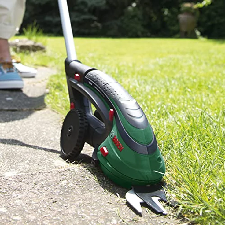 Bosch Home and Garden Isio Akku Grasschere, Strauchschere inkl. Akku, inkl. Ladegerät, mit Verlängerung, inkl. Grasscherenvorsatz – Bild 2