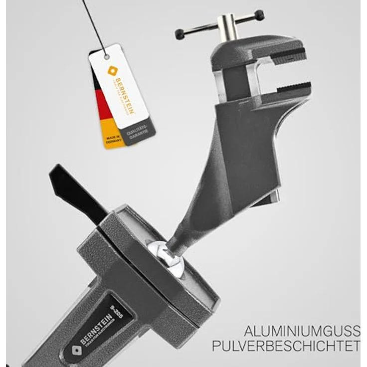 BERNSTEIN TOOLS FOR ELECTRONICS Gelenkschraubstock Kugelgelenk-Schraubstock SPANNFIX zum Anklemmen (Klett)+9-900-K50-SET, ergonomische Haltung, verschiedene Spannbacken, magnetische Anbringung – Bild 5
